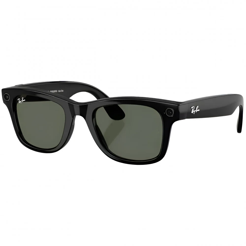 Очки RayBan Wayfarer Gen 2 (RW4012 Shiny Black /G15 Green M, L (Темные -зеленые линзы, глянцевая оправа))