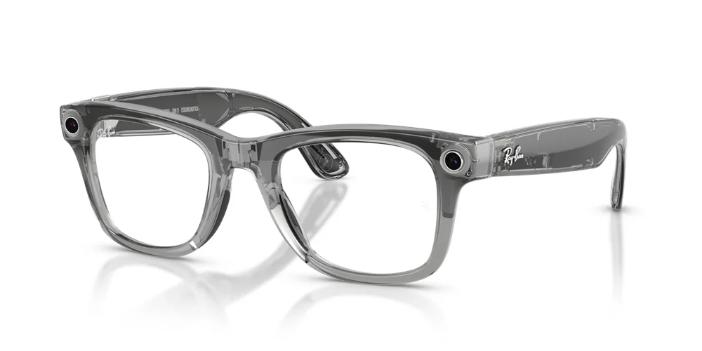 Очки RayBan Wayfarer Gen 2 (RW4012 Shiny Transparent Grey/ Transitions Sapphire) M, L (Фотохромные до синего линзы, глянцевая оправа))