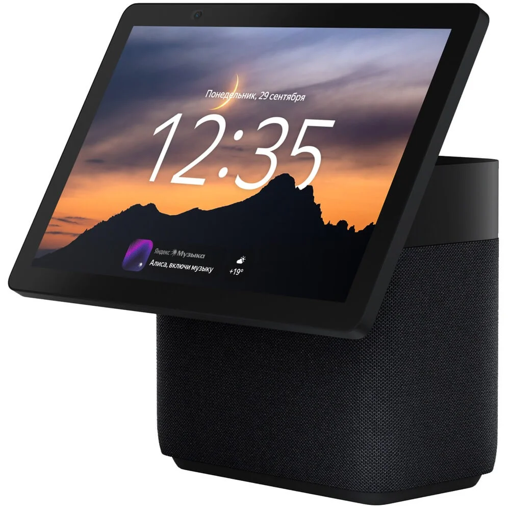 Умная колонка Яндекс Станция Дуо Макс с Алисой и Zigbee (Чёрный)