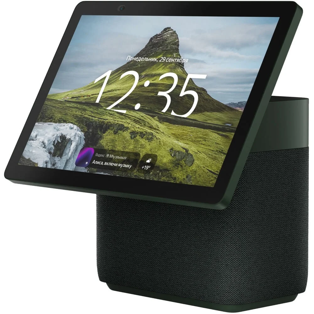 Умная колонка Яндекс Станция Дуо Макс с Алисой и Zigbee (Зелёный)