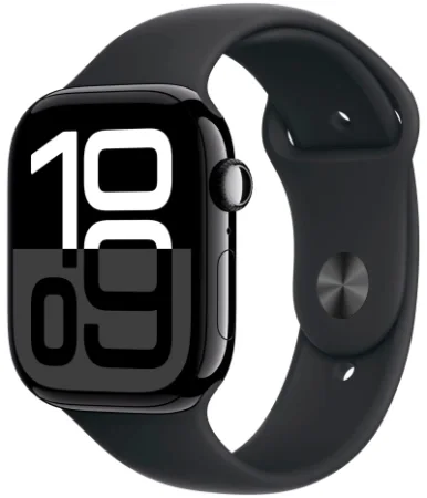 Apple Watch S10 (Чёрный Глянец, 46)